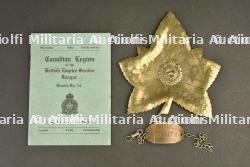 Lot artisanat et plaque d'identité Canadian Engineers — miniature 1