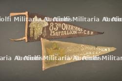 Fanions des 83rd et 180th Battalion CEF canadien — photo 1