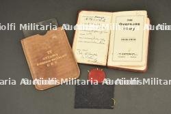 Agenda 1918-1919 nominatif d'un soldat du 24th Battalion, miroir du 77th Battalion et patch tissu du 22th Battalion — photo 1