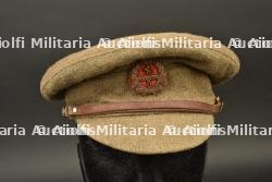 Casquette hivernale canadienne de 1916 modifiée avec badge du 5th Battalion CEF Western Cavalry