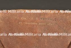 Porte carte d'un Lieutenant Colonel canadiens, porte document d'un soldat du 67th Battalion Western Scots et paire de jumelles — photo 4