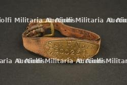 Bracelet d'identité d'un sapeur de la 1st Australian Tunneling Company