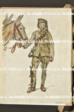 Carnet de croquis du peintre Lucien Jonas sur l'armée anglaise et indienne en juin 1915 — miniature 3