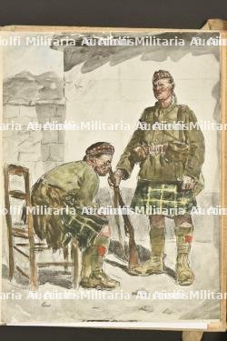 Carnet de croquis du peintre Lucien Jonas sur l'armée anglaise et indienne en juin 1915 — miniature 11