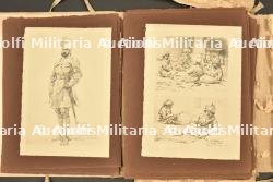 Recueil de croquis sur l'armée indienne et britannique du peintre Paul Sarrut — photo 2