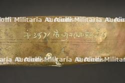 Lot de 2 plats thali de l'armée des Indes avec nom et matricule — miniature 3