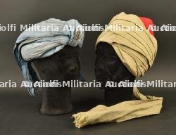 Turban et insigne d'un soldat Punjabi et turban plus récent — photo 3