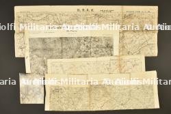 Ensemble de documents allemands cartes et photo aérienne relatifs au secteur de Béthune et la vallée de la Lys — photo 1