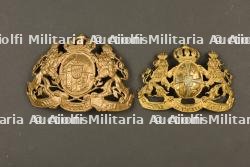 Lot de 2 plaques de casque a pointe bavarois — photo 1