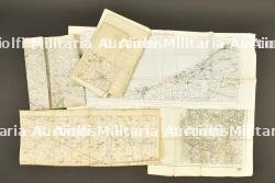 Ensemble de 14 cartes géographiques anglaises revision de 1943