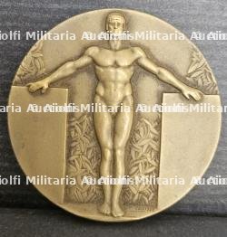 MÉDAILLE D’UNE RENCONTRE SPORTIVE DU SERVICE DE RENSEIGNEMENT DE LA MARINE DE GUERRE ALLEMANDE À L’OUEST (MARINE NACHRICHTEN ABTEILUNG WEST) 1943 — photo 1
