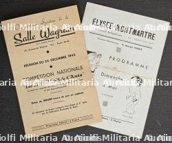 DEUX RARES PROGRAMMES DE COMBATS DE BOXE À LA SALLE WAGRAM ET À L’ÉLYSÉE-MONTMARTRE