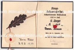 DIPLÔME DES SPORTS DU LUFTGAUKOMMANDO WESTFRANKREICH , R.A.D ,PARIS — photo 1