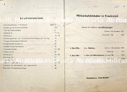 ANNUAIRE DE L’ADMINISTRATION DE L’ÉTAT-MAJOR DE COMMANDEMENT MILITAIRE ALLEMAND DE L’HOTEL MAJESTIC , GESCHÄFTSEINLEITUNG DES KOMMANDOSTABES DES MILITÄRBEFEHLSHABERS IN FRANKREICH PARIS — photo 3