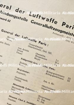 ANNUAIRE DE L’ADMINISTRATION MILITAIRE ALLEMANDE DU GROSS-PARIS , FERNSPRECHVERZEICHNIS DER DEUTSCHEN DIENSTELLEN IN GROSS-PARIS — miniature 3