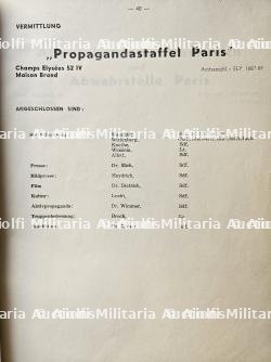 ANNUAIRE DE L’ADMINISTRATION MILITAIRE ALLEMANDE DU GROSS-PARIS , FERNSPRECHVERZEICHNIS DER DEUTSCHEN DIENSTELLEN IN GROSS-PARIS — miniature 5