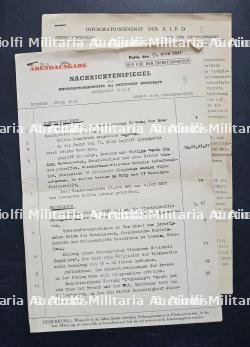 COMPTE-RENDU DU SERVICE D'INFORMATION DES AMBASSADES ALLEMANDES (SECTION K.I.P.D) , PARIS, 13-03-1941 — photo 1