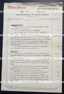 COMPTE-RENDU DU SERVICE D'INFORMATION DES AMBASSADES ALLEMANDES (SECTION K.I.P.D) , PARIS, 13-03-1941 — photo 2
