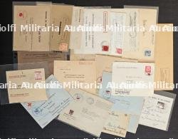 LOT D’ENVELOPPES DE FORMATS DIVERS À ENTÊTES OU À L’ADRESSE D’ADMINISTRATIONS ALLEMANDES À PARIS (X9)