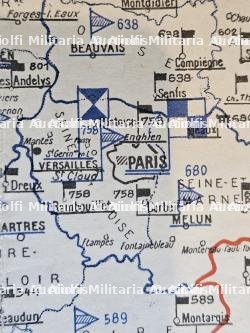 EXCEPTIONNELLE CARTE DES KOMMANDANTURS ALLEMANDES EN FRANCE — miniature 7
