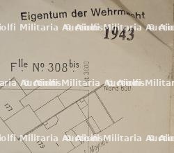 FEUILLE DU CADASTRE DE LA VILLE DE PARIS UTILES PAR LA WEHRMACHT. 1943 — miniature 7