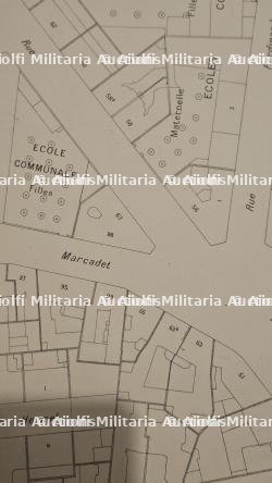 FEUILLE DU CADASTRE DE LA VILLE DE PARIS UTILES PAR LA WEHRMACHT. 1943 — miniature 8