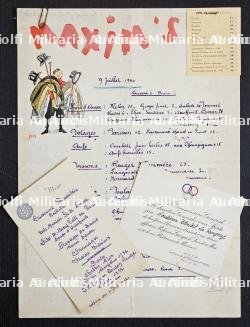 LOT DE MENUS DU RESTAURANT CHEZ MAXIM’S (1940,1942, 194…?) — photo 1