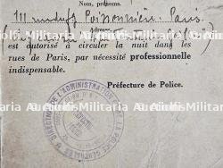 MENU DU RESTAURANT DE LA FONTAINE GAILLON ET LAISSEZ-PASSER , AUSWEIS DU CHEF CAVISTE DE L’ÉTABLISSEMENT — photo 4