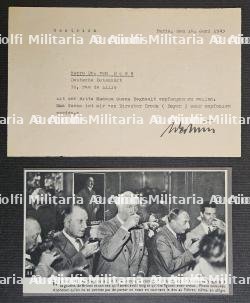 LETTRE DU CONSEILLER DE L’AMBASSADE D’ALLEMAGNE JULIUS WESTRICK AU DR. VON BOSE