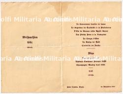 MENU DE NOËL DE L'HÔTEL LUTÉTIA PARIS , PARIS, 24-12-1941 — photo 2