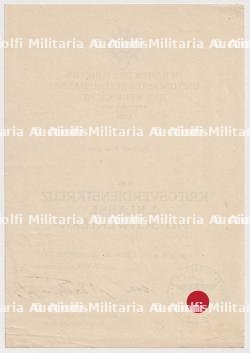 DIPLÔME DE LA CROIX DU MÉRITE DE GUERRE 2è CLASSE AVEC ÉPÉES , KRIEGSVERDIENSTKREUZ 2.KLASSE MIT SCHWERTEN , VON STULPNAGEL , PARIS, 01-09-1942 — photo 2