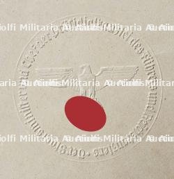 DIPLÔME DE LA MÉDAILLE CIVIL DU MÉRITE DE GUERRE, KRIEGSVERDIENTSMEDAILLE , OTTO MEISSNER , BERLIN, 30-01-1943 — photo 3