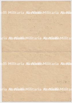DIPLÔME DE LA CROIX DU MÉRITE DE GUERRE 2è CLASSE AVEC ÉPÉES , KRIEGSVERDIENSTKREUZ 2.KLASSE MIT SCHWERTEN , KRANCKE , PARIS, 20-04-1944 — photo 2