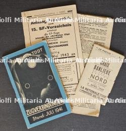 LOT DE TABLEAUX DES HORAIRES DES TRAINS (X4) de la H.V.D, de l’O.T et de la S.N.C.F