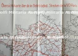 LOT DE DEUX CARTES ISSUES DE LA DIRECTION DE LA REICHSBAHN À PARIS SUR LE TRAFFIC FERROVIAIRE EN FRANCE — photo 2