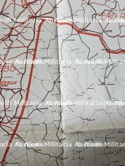 LOT DE DEUX CARTES ISSUES DE LA DIRECTION DE LA REICHSBAHN À PARIS SUR LE TRAFFIC FERROVIAIRE EN FRANCE — photo 4