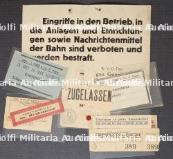 LOT AFFICHETTE ET ÉTIQUETTES DE LA REICHSBAHN À PARIS — photo 1