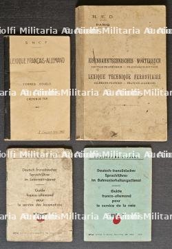 LOT DE QUATRE LEXIQUES DE LA REICHSBAHN(W.V.D ET H.V.D) À PARIS ET DE LA SNCF — photo 1