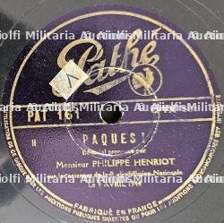 TROIS DISQUE 78 TOURS DE PERSONNALITES DE LA COLLABORATION , MARÉCHAL PÉTAIN (1856-1951), PHILIPPE HENRIOT (1889-1944), JACQUES DORIOT (1898-1945) — photo 3