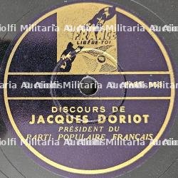 TROIS DISQUE 78 TOURS DE PERSONNALITES DE LA COLLABORATION , MARÉCHAL PÉTAIN (1856-1951), PHILIPPE HENRIOT (1889-1944), JACQUES DORIOT (1898-1945) — miniature 6