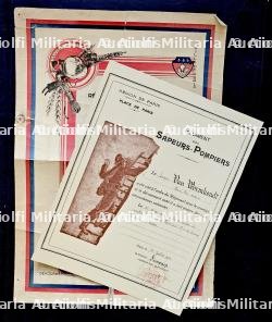 CITATION À L'ORDRE DU RÉGIMENT DES SAPEURS-POMPIERS DE PARIS , PARIS, 14-07-1942 — photo 1