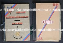 LOT DE DEUX RECUEIL POUR LES ALERTES POUR L’ANNÉE 1942 ET 1944 , CENTRE RÉGIMENTAIRE DES SAPEURS-POMPIERS DE PARIS — photo 1