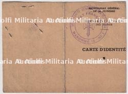 LOT DE CARTES D’IDENTITÉ DU SECRÉTARIAT GÉNÉRAL DE LA JEUNESSE, COMMISSARIAT AU TRAVAIL DES JEUNES POUR LA ZONE OCCUPÉE — miniature 4