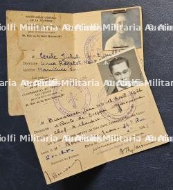LOT DE CARTES D’IDENTITÉ DU SECRÉTARIAT GÉNÉRAL DE LA JEUNESSE, COMMISSARIAT AU TRAVAIL DES JEUNES POUR LA ZONE OCCUPÉE — photo 5