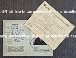 LAISSEZ-PASSER PROFESSIONNEL , DIENSTSTELLENAUSWEIS DU REICHSMINISTER DER LUFTFAHRT UND OBERBEFEHLSHABER DER LUFTWAFFE — miniature 2