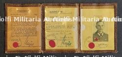 LAISSEZ-PASSER , AUSWEIS (X2) D’UN OBERSTLEUTNANT DES TRANSPORT SICHERUNGS REGIMENT PARIS. 1944 — miniature 2