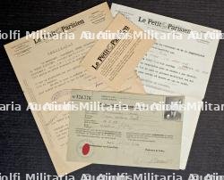 LOT DE DOCUMENTS D’UN EMPLOYÉ DU JOURNAL ,LE PETIT PARISIEN