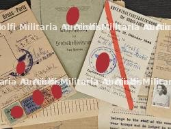 LOT DE DOCUMENTS (X7) D’UNE SOURIS-GRISE DE LA WEHRMACHT À PARIS TRAVAILLANT L'HOTEL CONTINENTAL , 325. SICHERUNG DIVION ET FELDGENDARMERIE TRUPPE 564. — miniature 2
