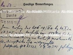 LOT DE DOCUMENTS (X7) D’UNE SOURIS-GRISE DE LA WEHRMACHT À PARIS TRAVAILLANT L'HOTEL CONTINENTAL , 325. SICHERUNG DIVION ET FELDGENDARMERIE TRUPPE 564. — miniature 6