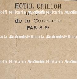LOT DE DOCUMENTS DE RENÉ BERGER DIRECTEUR DU PERSONNEL DE L’HÔTEL DE CRILLON ET DIRECTEUR DE L’HÔTEL DU LOUVRE — photo 4